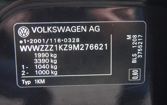 Volkswagen Golf cena 18999 przebieg: 246875, rok produkcji 2008 z Wojcieszów małe 352